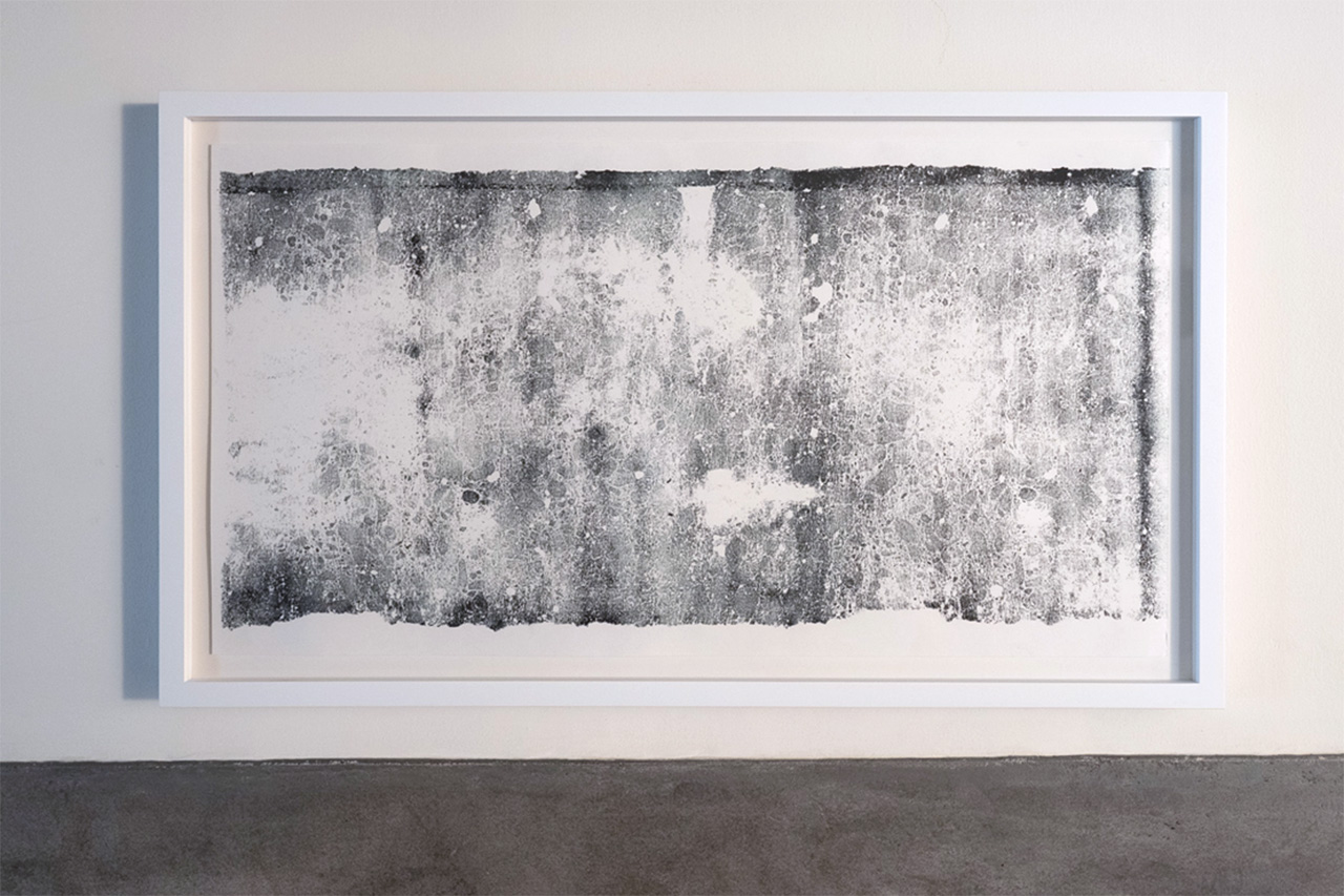 'Inner <em>Hakkei</em>(Night Rain)' 634×340mm Water-based lithograph 2023
