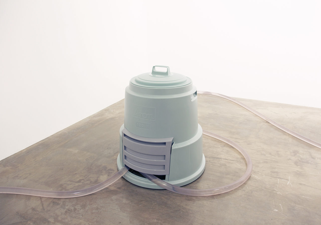 'River' Litter bin, pump, hosepipe, water, bell Dimensions variable 2013