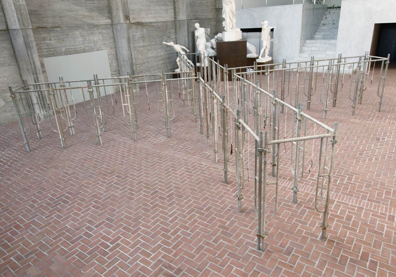 'Bakery dummy' Scaffolding, dried meat 2007