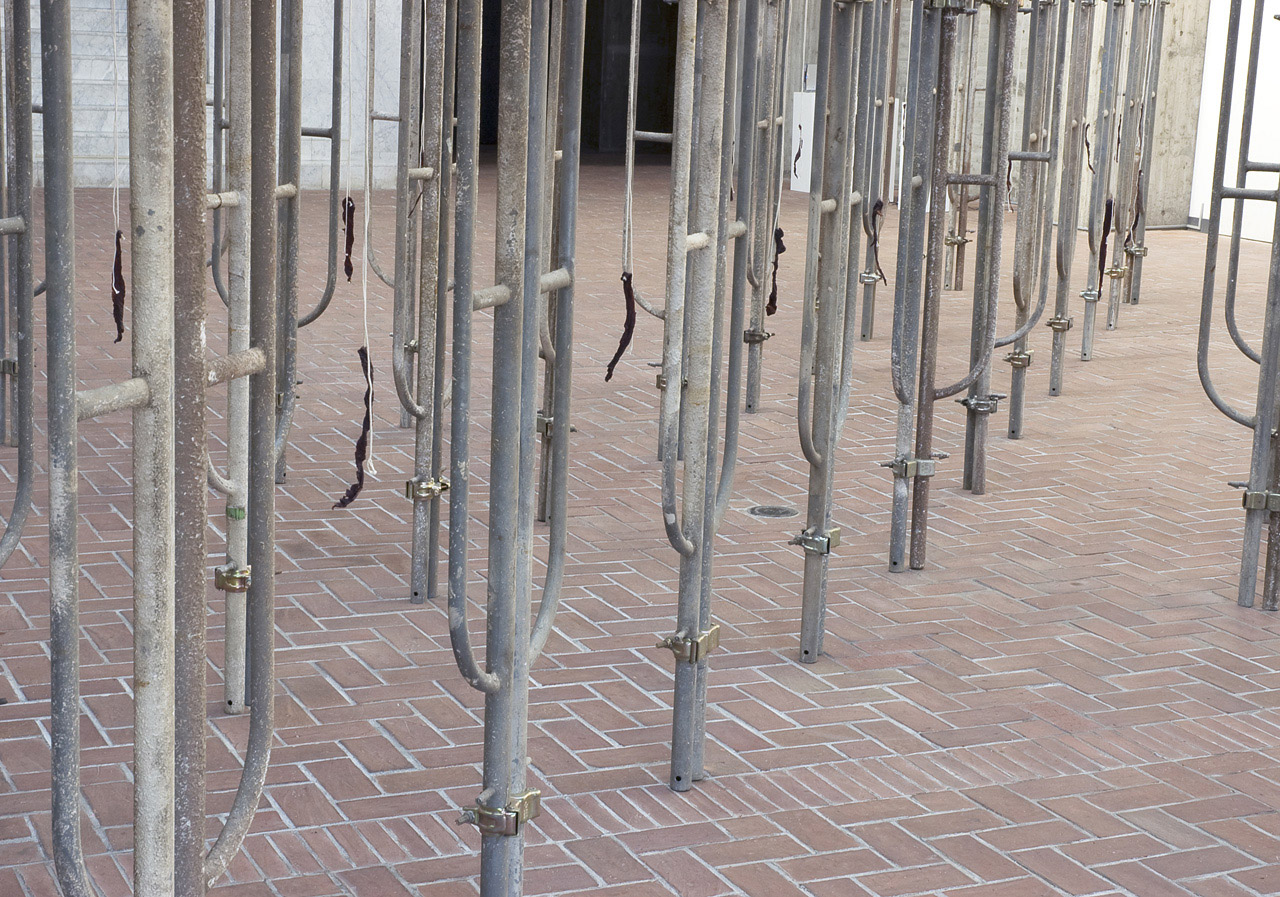 'Bakery dummy' Scaffolding, dried meat 2007