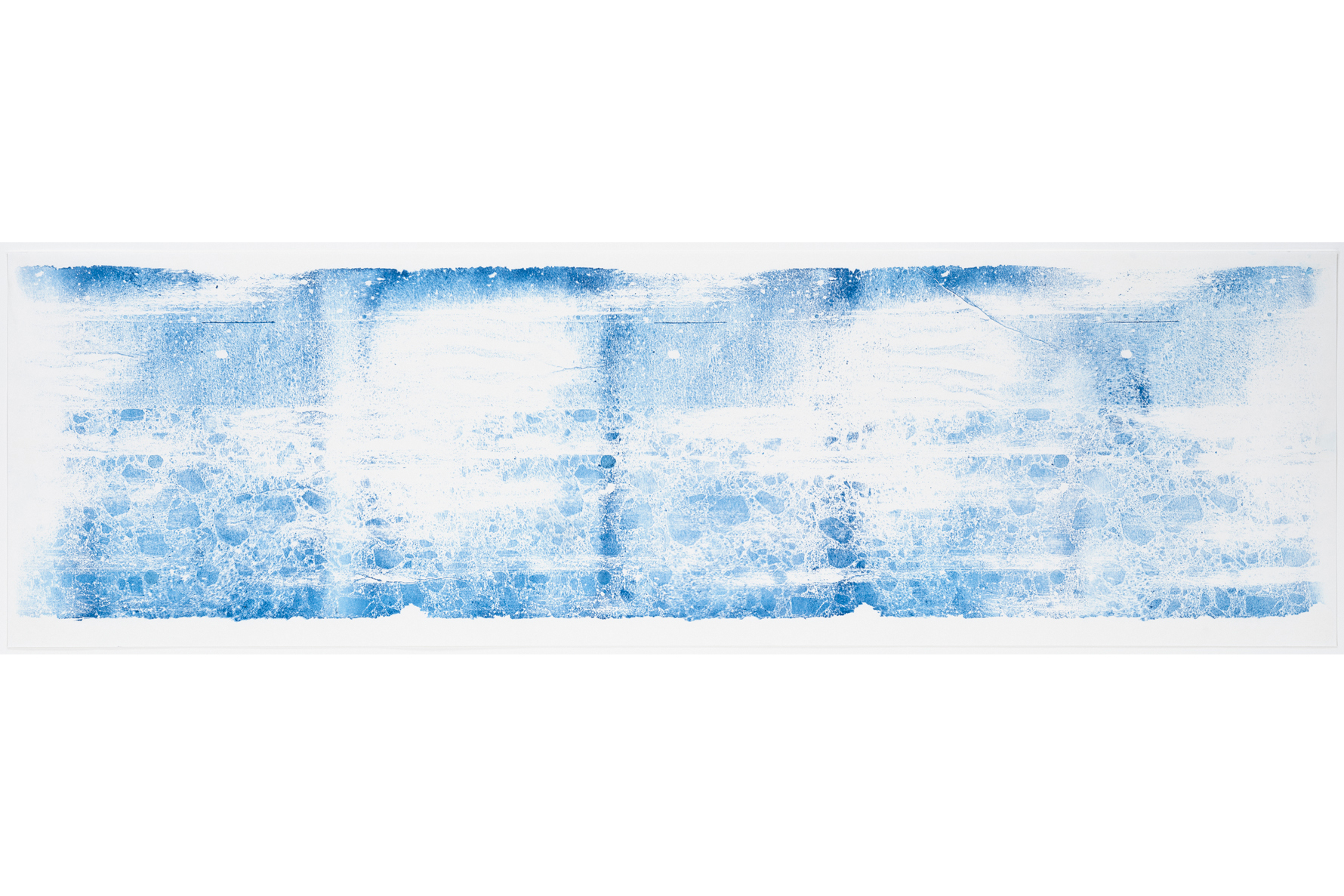 'Inner <em>Hakkei</em>(Clearing Weather)' 940×280mm Water-based lithograph 2023